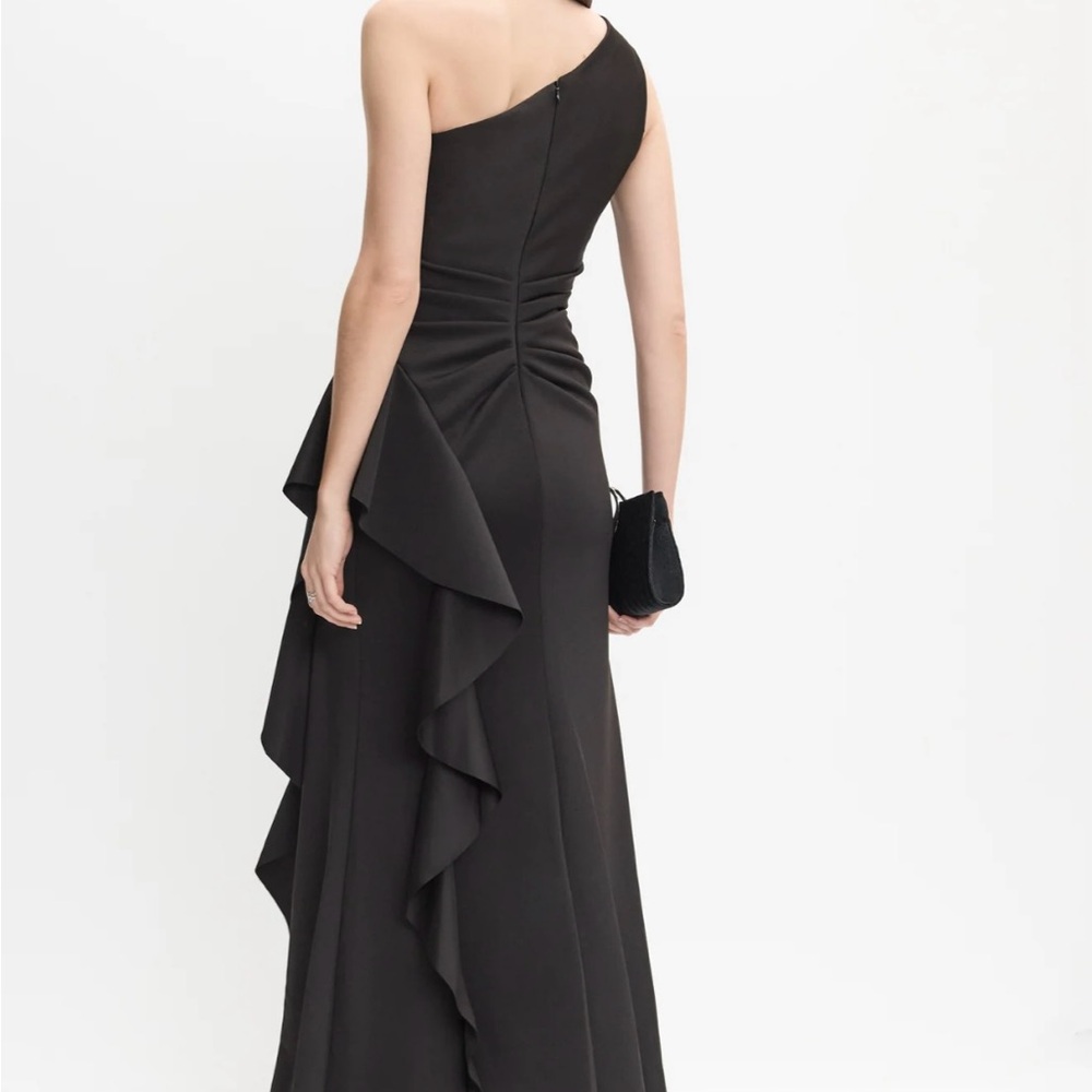 Xscape Black One-Shoulder Gown - Picture 2 of 5